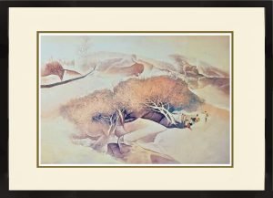 Tay bak koi singapore artist Landscape in Fantasy Idyllic Rural Life Scenes painting Arbour (S/N Limited Edition) fishing villages, kampung scenes and urban landscapes.